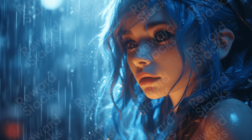 Under the rain lights