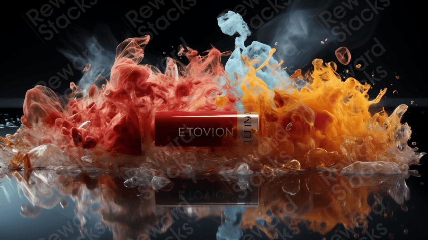 Lipstick  advertisement fire concept