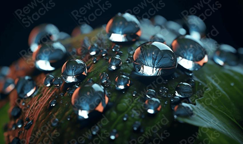 Macro water drops