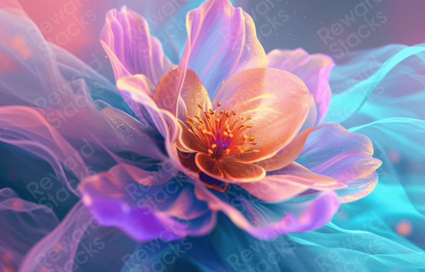 Flower with a golden glow