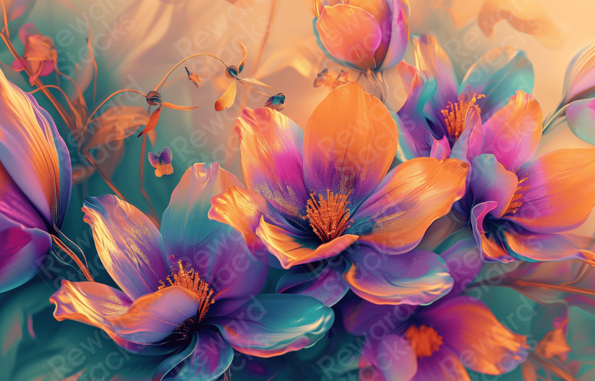 Flowers creative background