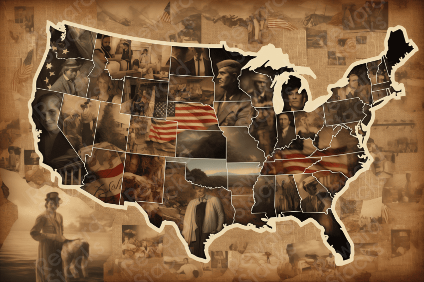 History of USA Poster