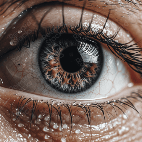 Extreme close up of an eye