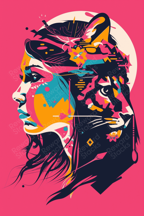 Colorful illustration poster art