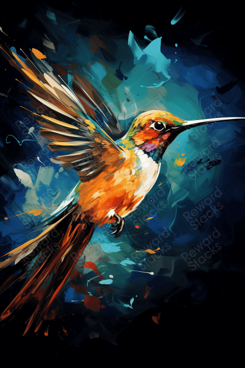 Hummingbird flying