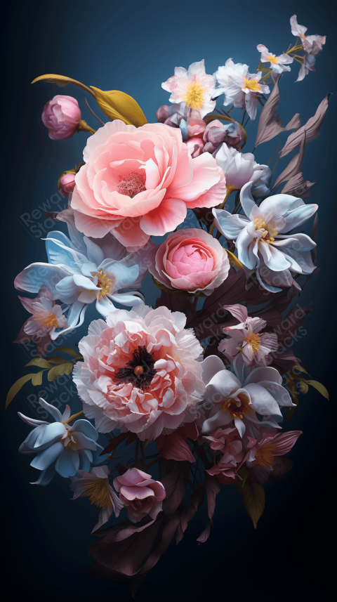 Poster flowers soft light