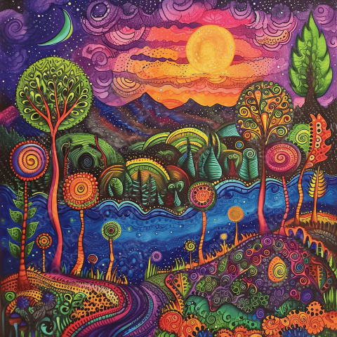 Funky patterns  landscape