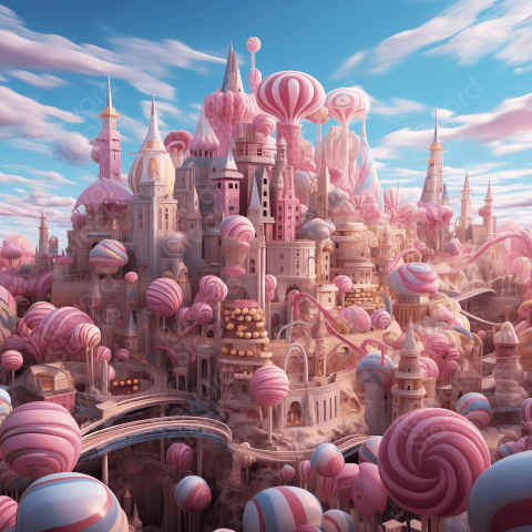 City of candy buildings