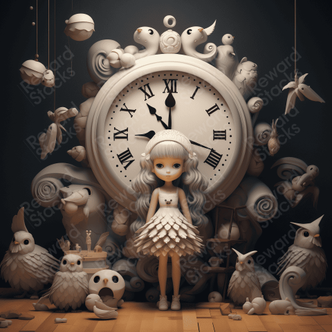 Girl with wrong clock