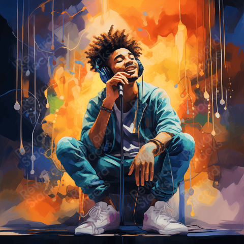 Singer illustration