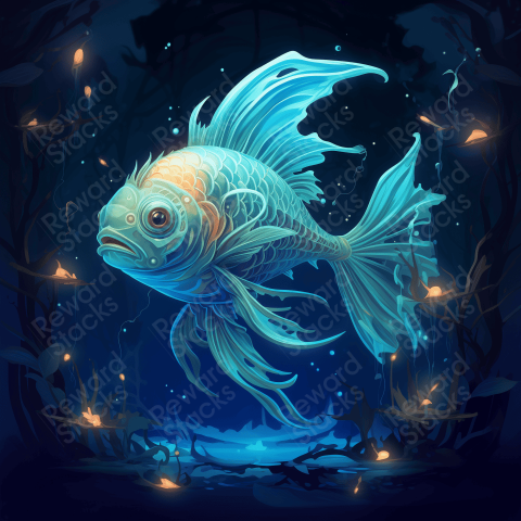 Twilight forest fish