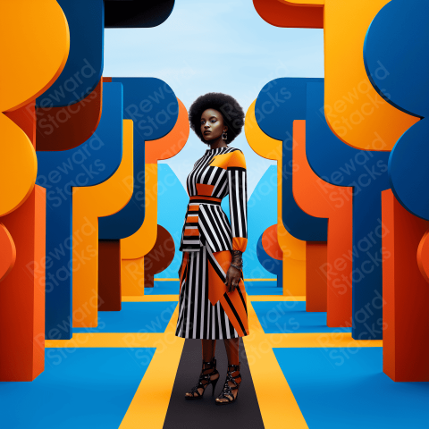 Colorful geometric style