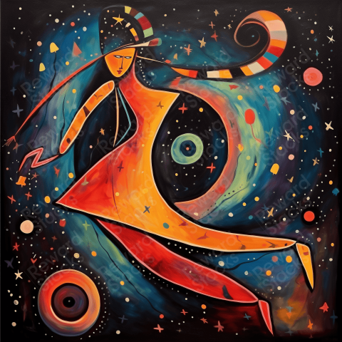 Abstract Alien dancer
