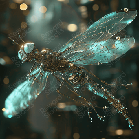 Macro close up of creative cyber creature