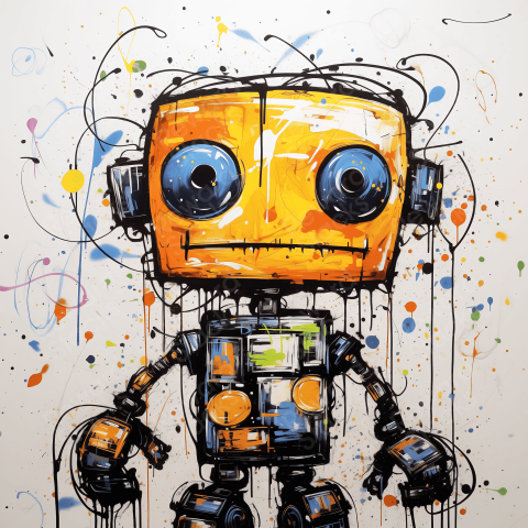 Robot creative Poster Art