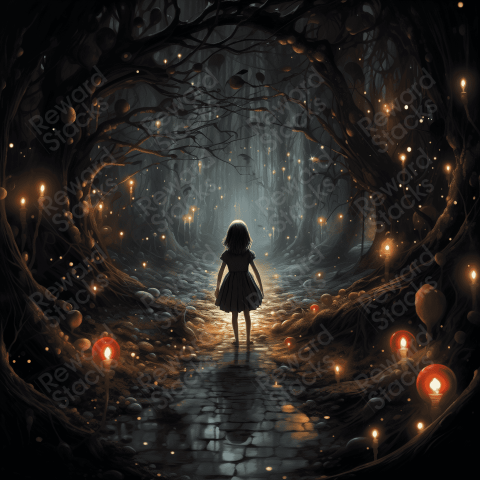 Magic Lights in the forest