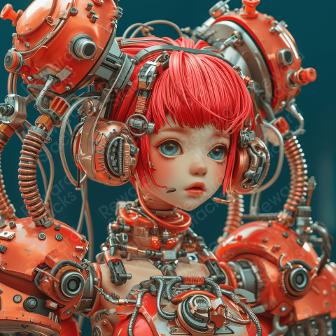 Mechanical Cyber Girl