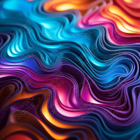 Colorful fluorescent polymer texture