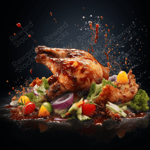 Chicken food photography