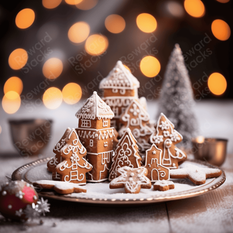 Christmas food photography cookies