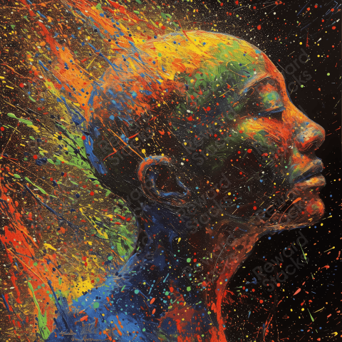 Image of abstract colorful painting