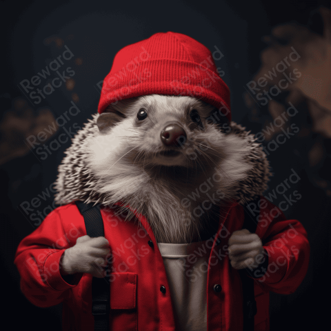 Magazine Cover cute hedgehog