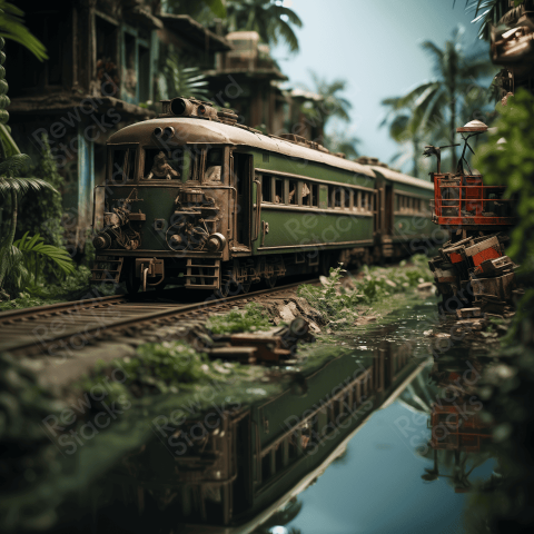 Miniature train model