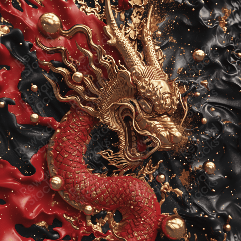Golden Dragon Poster