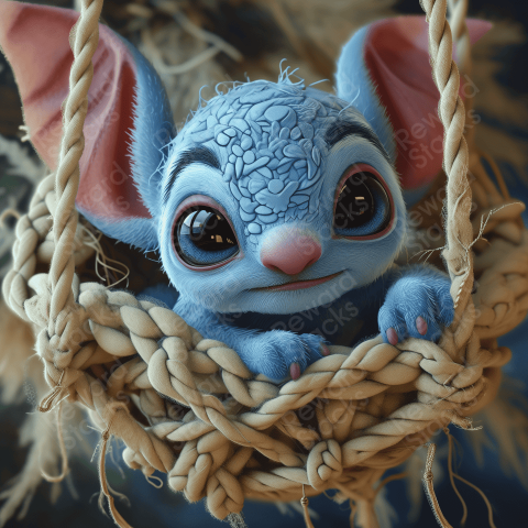 Stitch Cute Art