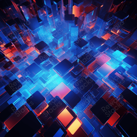 Technologies colorful abstraction