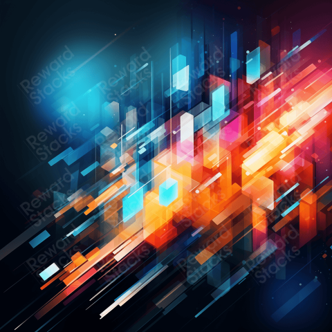 Technologies colorful abstraction