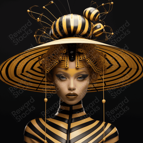 Golden haired lady bee