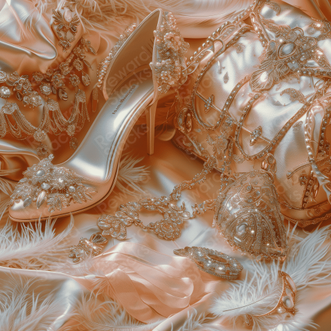 Vintage pink accessories