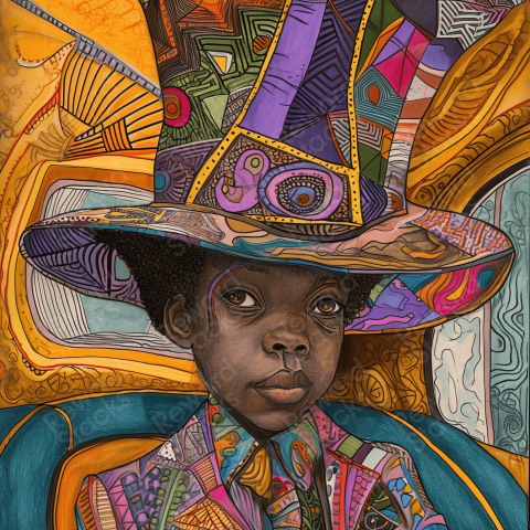 Drawing of African child