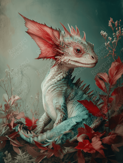 Fantasy magic dragon