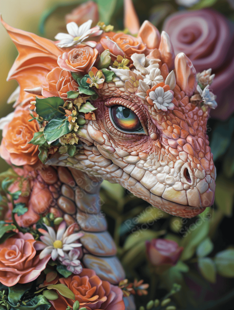 Close up Beautiful Dragon
